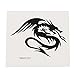Produktbild CHICNET Klebetattoo temporär Tribal Feuer speihender Drache schwarz 1 Motiv 1 Bogen