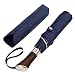 (Designed in UK) Balios Travel Umbrella | Luxurious Golden Rosewood Handle | Auto Open & Close | Windproof Frame | Single Canopy | Automatic Folding Umbrella | Men's & Ladies (Blue Glen Plaid)