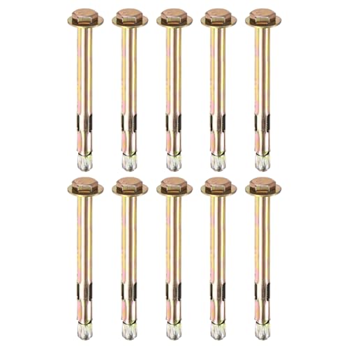 M METERXITY 10 Pcs Hex Expansion Bolt M8x100mm External Hex Expansion Bolts