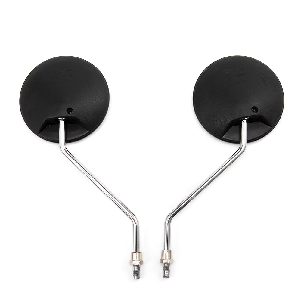 Round Motorcycle Side Mirror Universal 10mm Motorbike Rear View Mirror