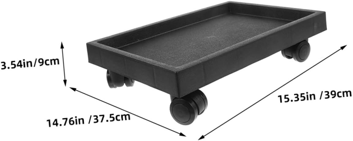 HANABASS Movable Plant Tray Wheels Heavy Duty Planter Holder for Use for Potted Plants and Trees Easy to Clean and Reusable Chic Design for Home Decor
