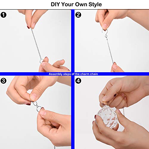 image for MerryNine 6 Pcs Clear Crystal Ball Prism Sun Shine Catcher Rainbow Pen