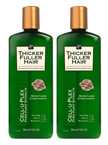Thicker Fuller Hair Conditioner Weightless 12 Ounce (355ml) (Pack of 2)