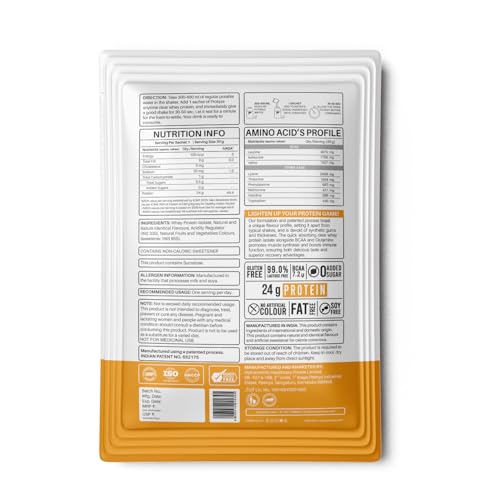 Image of Protyze Anytime Clear Whey Protein (5 Servings, Mango Peach)