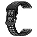 Compatible with Garmin Fenix 7S Solar Bands Women Men, 20mm Quickfit Silicone Replacement Watch Band Straps Wristbands Bracelet Fit for Garmin Fenix 6S Pro/Fenix 7S/ Fenix 5S (Black)