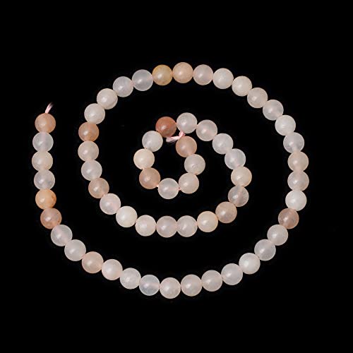 Cheavian 60Pcs 6Mm Natural Pink Aventurine Gemstone Round Loose Beads Stone Beads For Jewelry Making Diy Findings 1 Strand 15" #TOP1