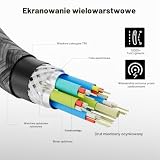 CAKOBLE Kabel USB typu C, 5 metrów, kabel USB C 3.2 2 generacji 20 Gb/s 100 W kabel typu C szybkie ładowanie, 5K przy 60 Hz, kabel USB C, wideo, kompatybilność iPhone 16, MacBook iPad Pro, Samsung