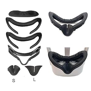 KT-CASE voor Oculus Quest 2 Accessoires Set: VR Vent Facial Interface Beugel & PU Lederen Gezicht Pad met Anti-Lekkage…