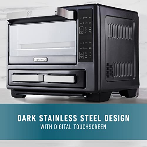 Calphalon Performance 12-in-1 Air Fry Toaster Oven with Dual Zone 12" Pizza Drawer Oven combo TSCLTV-PZDADAFDS-A の商品画像 5