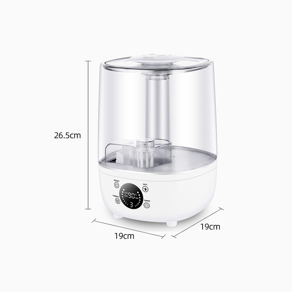 Sarini Humidificador de Reptiles para Terrarios, Tanque de Agua Grande de 4L, Generador de Niebla con Tubo Telescópico, Pulverizador Silencioso para Reptiles y Plantas Húmedas