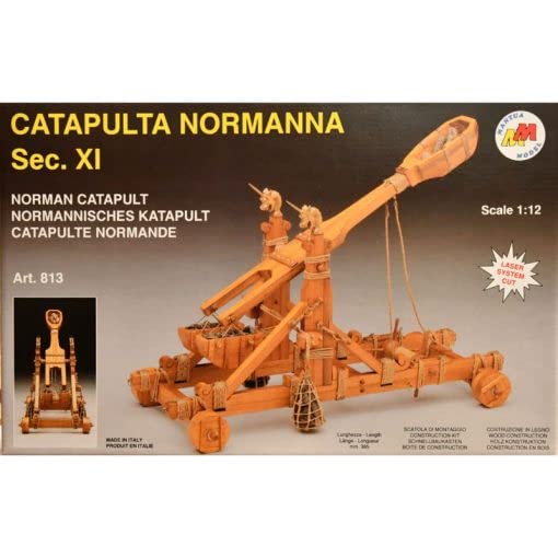 Generico Mantua Model 813 - CATAPULTA NORMANNA XI SEC. - Komplettes Montageset aus Holz und Metall zur Montage