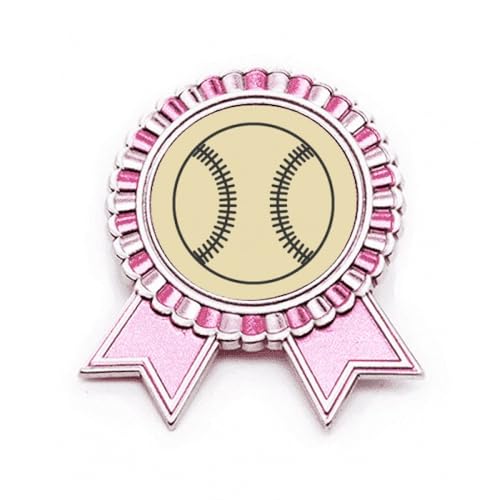 Pin's de baseball rose en métal pour masquer un trou ou décorer un sac