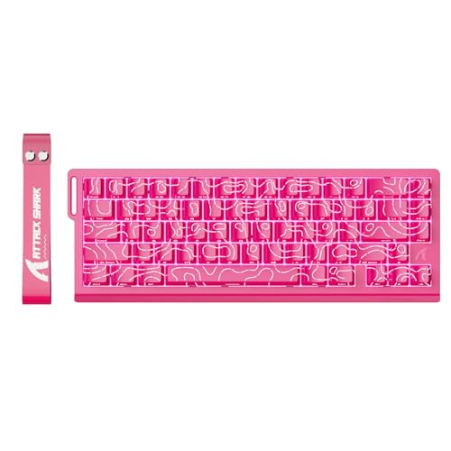 ATTACK SHARK X68 HE Teclado 8000Hz Rapid Trigger, Teclado Gaming RGB con Interruptor Magnético de 60%, Precisión RT de 0,01 mm, Actuación Ajustable, Snap Tap, para PC/Mac, Contornos Rosa