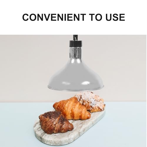 Lampe chauffante rétractable pour aliments avec hauteur ajustable pratique restaurant