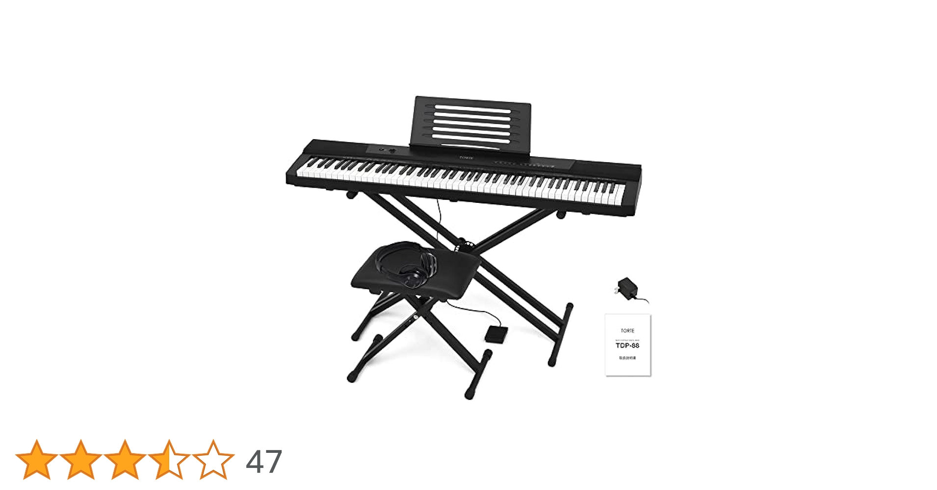 Amazon | TORTE トルテ 電子ピアノ 88鍵盤 フルスケール 日本語