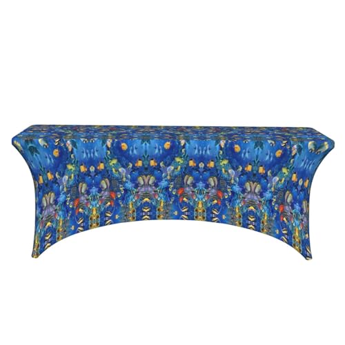 Nappe rectangulaire lavable et durable à haute élasticité pour table de repas