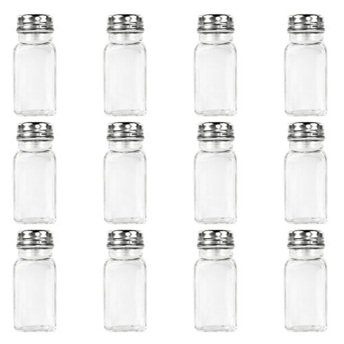 12 Pack of Spice Shakers, Salt & Pepper, Spices, & Seasonings – Stainless Steel Top & Glass Body, Restaurant & Home Kitchen Supplies by Back of House Ltd. by Back of House Ltd. - Image 2