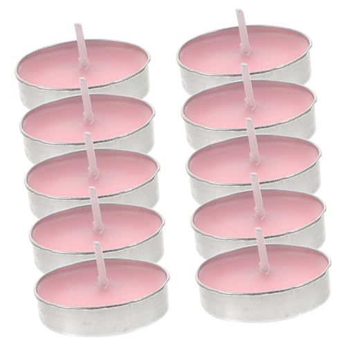 Garneck 10pcs Pink Floating Candles Unfragranced Small Diameter for Wedding Decor Party Favors Home Decor Floating Candles for Events