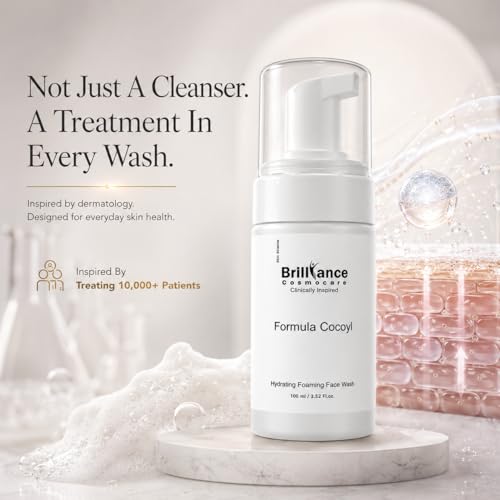 Image of Brilliance Foaming Face Wash 100ml with 1% Salicylic Acid, Ceramide & Vit C