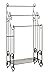 Kings Brand Furniture Pewter Metal Towel Racks for Bathroom with Shelf - 3 Long, Sturdy, Versatile & Modern Towel Rack with Storage Shelf Perfect for Laundry Room, Kitchen Area & Bathroom Towel Rack
