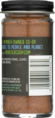 Image of Frontier Co-op Five Spice Powder, 1.92 oz - Seasoning Mix of Cinnamon, Fennel Seed, Cloves, Star Anies, and White Pepper - For Chinese Inspired Entrees