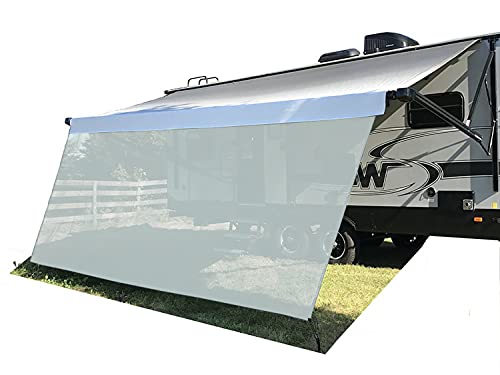 Image of RV Awning Mesh Sun Shade Screen for Motorhome Camper Trailer Sunshade