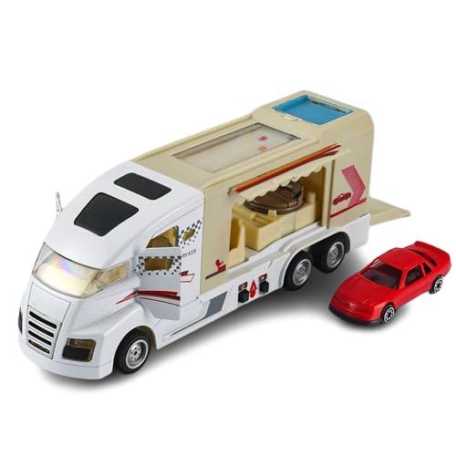 Shivaaro Toy Car Transporter Truck with Mini Car - Multicolor Diecast Vehicle Playset for Kids 2