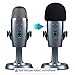 YOUSHARES Yeti Nano Microphone Foam Windscreen - Mic Wind Cover Pop Filter Foam Cover, Professional Customized for Blue Yeti Nano, The Thicker Blue Yeti Nano Pop Filter is a Good Option.