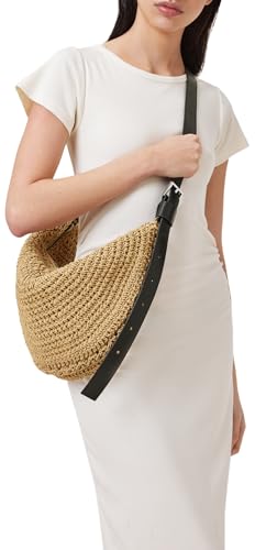 Women's Handbags Half Moon Knot Shldr Natural Brown2