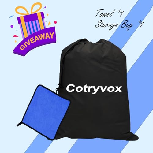 Image of Heavy Duty Full-Size Pickup Truck Cover Waterproof All Weather. 100% Waterproof Large Truck Cover Sun & Rain Protector. Custom Fit Ford F-Series, Chevy Silverado, Ram Pickup, etc. (Length: 243 inch-250 inch)
