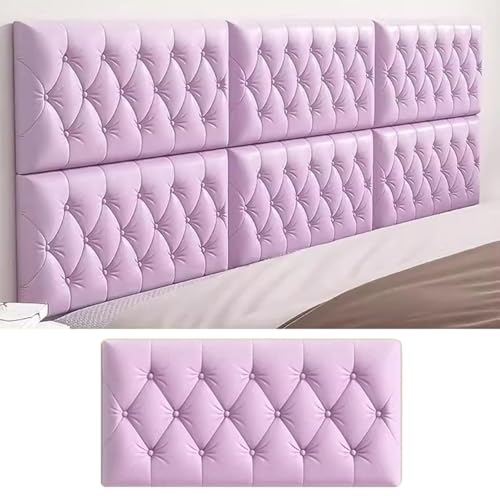 Paneles de pared acolchados autoadhesivos, almohadillas suaves anticolisión para cabecero y banco, protección de pared acolchada para decoración de sala de estar, fácil de instalar