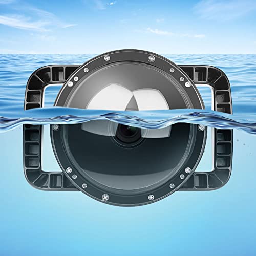 Custodia Subacquea Impermeabile per Fotocamera, Custodia con Doppia Impugnatura Stabilizzante e Pulsante di Scatto, per Fotografia Subacquea
