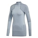 El acabado externo es óptimo adidas W Knit LS Jersey, Mujer, azubri, XL