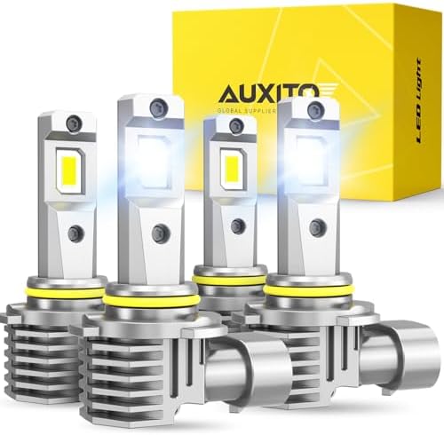 H1 LED Bulb, 800% Brighter 1:1 Mini Size, No Adapter Required Non Polarity 6000k Cool White Plug And Play Ip68 Waterproof Pack Of 2 Interior