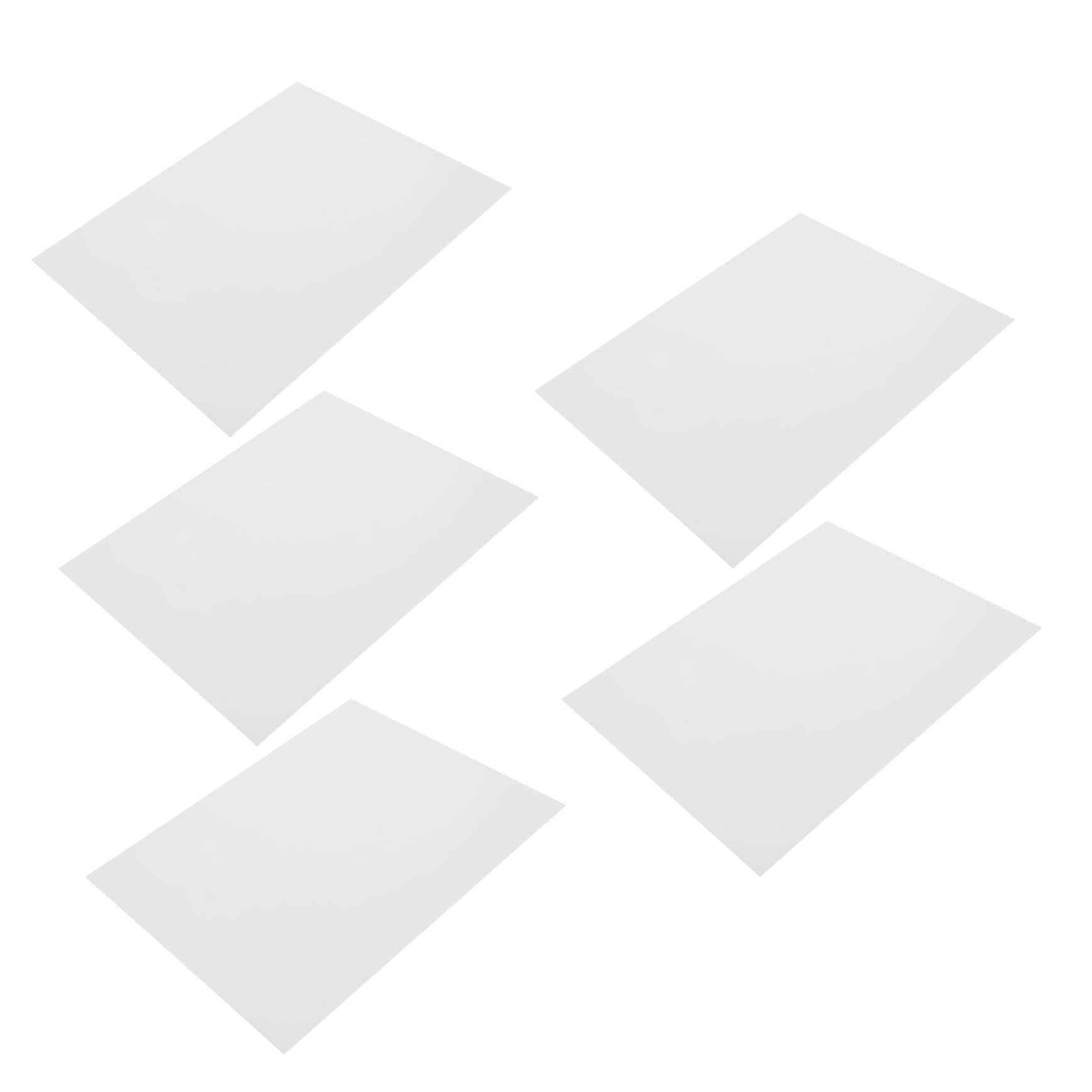 Cabilock Acrylic Photo Frame Sheets 5 Pack Clear Picture Frame Replacement Multi-purpose Sheets