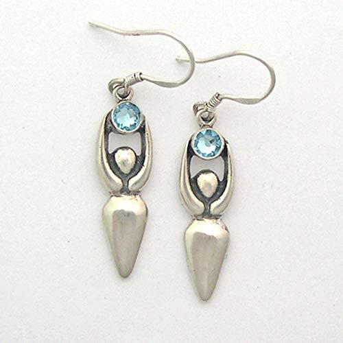 Spirit Healer Earrings with Birthstone Crystals