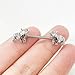 Niaspi 14G Elephant Nipple Rings for Women Surgical Steel Sparkling Cubic Zircon Animals Nipple Studs Straight Bar Barbell Nipplerings Fashion Body Piercing Jewelry