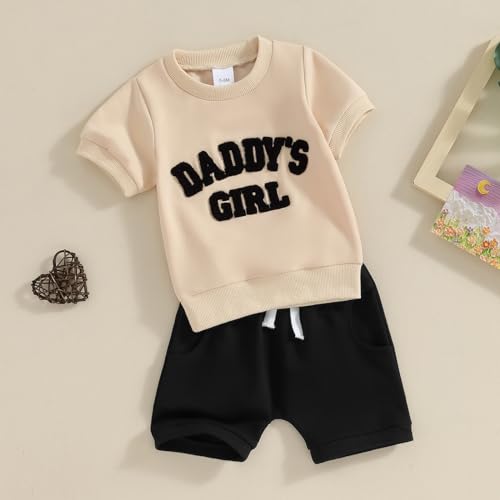 YINGISFITM Toddler Baby Girl Summer Clothes Flower Short Sleeve T Shirt Tops Floral Shorts Set Casual Cute Outfit3