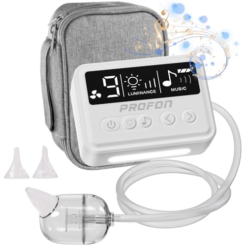 Image of Nasal Aspirator for Baby Detachable, Safety Grade Baby Nose Sucker Rechargeable, Electric Nose Suction for Baby with 9 Levels Suction, Automatic Baby Nasal Aspirator & BPA Free Nose Sucker for Baby