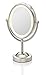 Conair Reflections Double-Sided Lighted Vanity Makeup Mirror, 1x/7x magnification, Satin Nickel