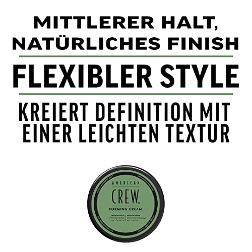 AMERICAN CREW – Forming Cream, 50 g, Stylingcreme für Männer, Haarprodukt mit mittlerem Halt, Stylingprodukt für flexibel formbares Haar & Finish mit natürlichem Glanz