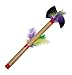Erdbeerclown – Giocattolo Tomahawk Ascia indiana costume da indiano arma con piume, multicolore