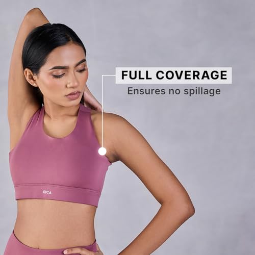 Image of Kica Crostini Full Coverage Sports Bra - High-Impact Support & Quick-Dry KICASKN Fabric