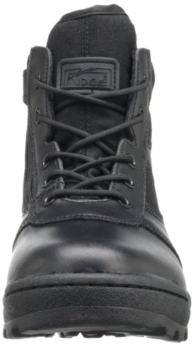 4205 Dura-Max Mid-Zipper Tactical Black Leather Boots 6-inch2