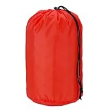 YELARXI Stuff Sack, Nylon Waterproof Storage Sacks Portable Drawstring Dry Stuff Bag Gear Organization with Toggle, 7x13Inch Fit for Backpacking Camping Traveling Hiking(Red)