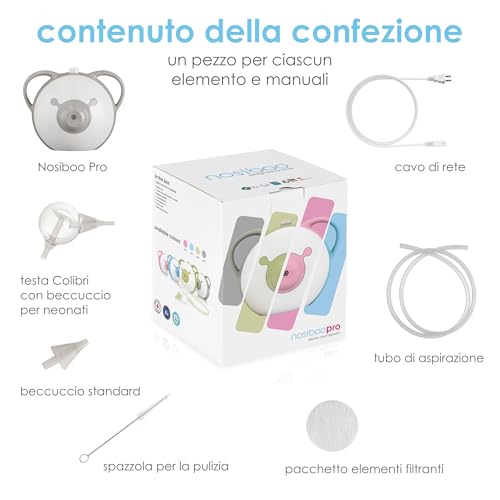 Nosiboo Pro Aspiratore Nasale Per Bambini E Neonato (Elettrico) - 2
