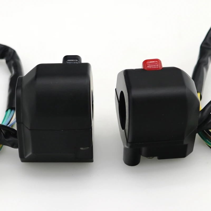 Interruptor de manillar de 22mm para moto con control de claxon e intermitentes 6