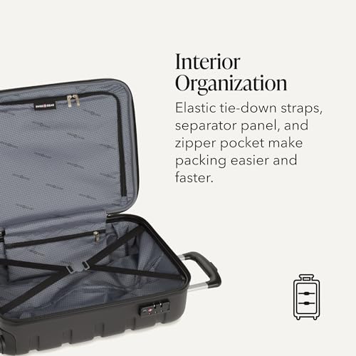Image of SwissGear 7366, Black, 3-Piece Set (19 /23 /27), Signature Hardside Expandable Luggage With Spinner Wheels