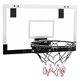 Durable: el aro de baloncesto interior es extremadamente duradero y est diseado con plstico ABS no txico y metal ligero para la resistencia a la rotura.Viene con 1 bolas de baloncesto de goma perfectas para interiores o exteriores.Las tiras de espuma gruesas proporcionan proteccin contra rasguos en superficies montadas y reducen efectivamente el ruido.