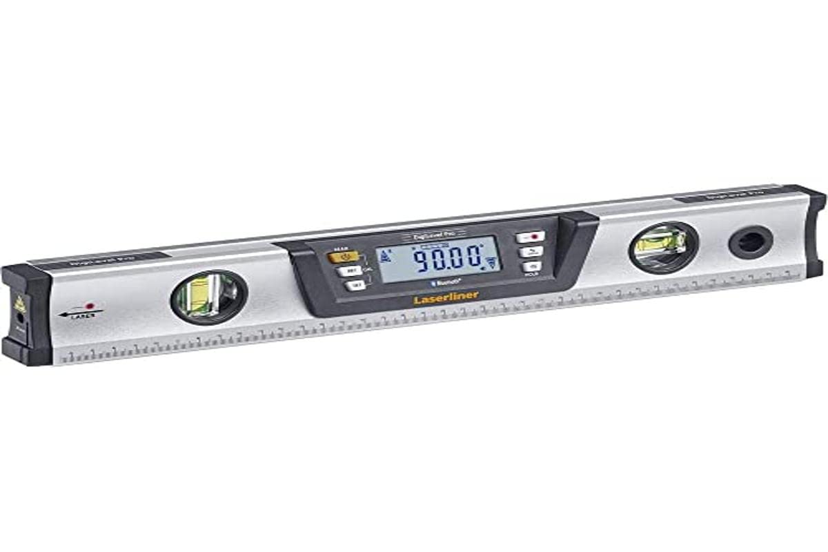 Umarex Laserliner DigiLevel Pro 40 Elektronik-Wasserwaage (40 cm, elektronisch, digitale Wasserwaage, Datenübertragung, digitale 360° Neigungsmessung, mit Haftmagneten, spritzwassergeschützt) 081.270A